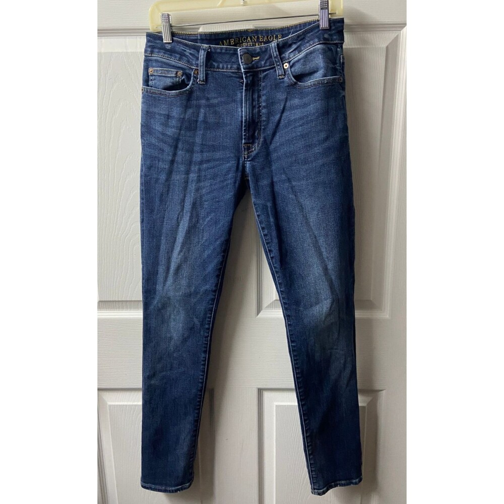 American Eagle Extreme Flex Slim Jeans Womens 30 X 30 Midrise Straight Leg Denim